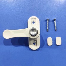 Braventa Collection Pvc Kapı Pencere Pimapen Çocuk Emniyet Kilidi Hırsız Güvenlik Mandalı Plastik (Beyaz, Düğmeli Iki)