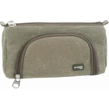 Braventa Collection S-Case Model 3 Mumlu Kanvas Haki
