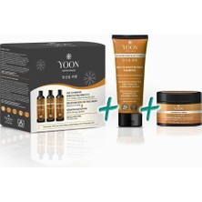 Braventa Collection Yoon 3'lü Premium Uzun Süren Saç Düzleştirici & Saç Botoksu Kiti, Sülfatsız Tuzsuz Şampuan 250ML, Ke