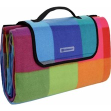 Braventa Collection GCM61C Piknik Örtüsü, Renkli Kareli Desen, 195 x 150 cm Ab