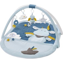 Braventa Collection Fehn 3 Boyutlu Aktivite Battaniyesi ve Oyun Matı, 5 Çıkarılabilir Oyuncaklı, 0+ Yaş, Mavi Kale