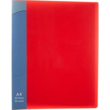 Braventa Collection Serve Sunum Dosyasi Halkali Mekanizma Kırmızı 20SY