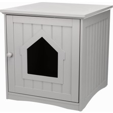 Braventa Collection Trıxıe Çöp Muhafazası, Gizli Kitty Çöp Dolabı, Mobilya Tarzı, Gri