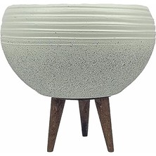 Braventa Collection Bitkitasarımı Bitki Tasarımı Ev Dekorasyon Beyaz Granit Küp Aranjman Saksı Saksılık Salon Çiçeklik 3