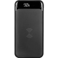 S-link IP-217W 10000mAh Powerbank 2 Usb Port Siyah Kablosuz LCD Ekranlı Taşınabilir Pil Şarj Cihazı