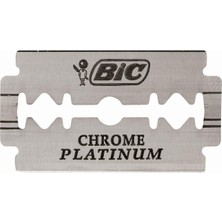 Braventa Collection Tıraş Bıçağı, 100 Adet, Krom Platin, Her Tıraş Bıçağı Için, Çift Kenarlı Bıçak, Paslanmaz