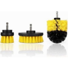 Braventa Collection Orret Home 3lü Matkap Ucu Banyo Küvet Duşakabin Araba Tekerliği Koltuk Yıkama Temizleme Fırçası Seti