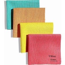 Braventa Collection Silva Premium Çok Amaçlı Bez 4'lü Set (Fuşya-Turuncu-Sarı-Yeşil)