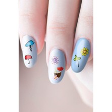 Braventa Collection Mevsimler Tırnak Dövmesi, Tırnak Tattoo, Nail Art, Tırnak Sticker