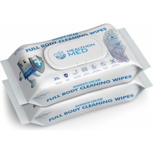 Braventa Collection Healthon Med Koruyucu Krem Içerikli Islak Vücut Temizleme Mendili (50 x 2'li Set, Büyük)