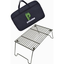 Braventa Collection Ateş Üstü Katlanır Izgara, Krom Kaplama Tel Izgara, Çantalı