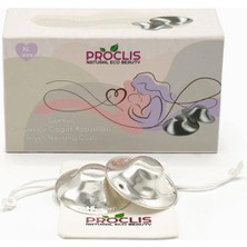 Braventa Collection Proclis Natural Eco Beauty Koruyucu Gümüş Göğüs Ucu Kapakları, 999 Ayar Parlatılmış Gümüş Göğüs Ucu