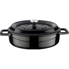 Braventa Collection Döküm Çok Amaçli Yayvan Tencere Çap(Ø) 24 cm - Trendy Siyah