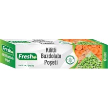 Braventa Collection Kullan At Market Fresh-Up Kilitli Buzdolabı Poşeti 19X25CM 10'lu