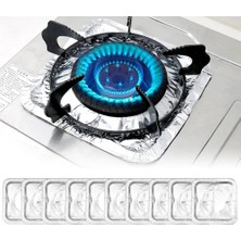 Braventa Collection Ocak Koruyucu Yağ Geçirmez Alüminyum Folyo Ped, Yeniden Kullanılabilir Isıya Dayanıklı Temiz Hijyeni