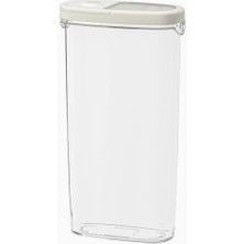 Braventa Collection Vakumlu Kapaklı Saklama Kabı Beyaz Silikon Kauçuk Beyaz 8X30 cm 1 Adet Büyük Boy