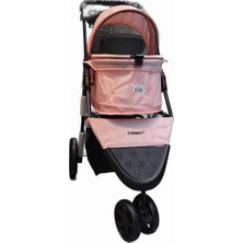 Braventa Collection Tommy Evcil Hayvan Arabası 86X46X94,5CM Pembe Max 15 kg