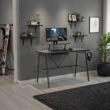 Braventa Collection Adore Mobilya Master ve Bilgisayar Masası-Siyah 120X90X60 cm