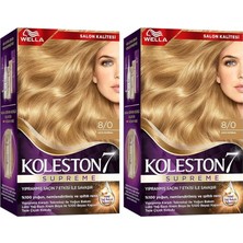Braventa Collection Koleston Supreme Saç Boyası 8/0 Açık Kumral X2'li Set