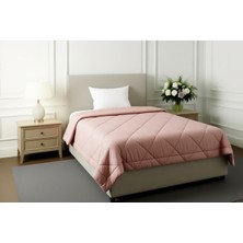 Mona Yatak Pollycotton Çift Taraflı Desenli Yorgan Çift Kişilik 195X215 cm - 300 gr - Gri Gülkurusu