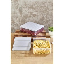 Braventa Collection Selka Home 2'li 4 Lt. Saklama Kabı Açık Gri