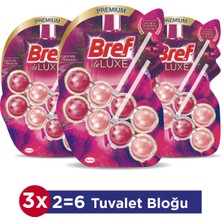 Bref WC Deluxe Manolya Premium Kir&Kireç Önleyici & Koku Giderici Katı 2'li Klozet Temizleme Topu 3'lü