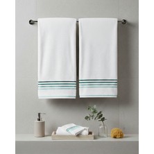 Coton Delux 2’li %100 Pamuk El & Baş Havlusu 50X90 cm – Yumuşak Dokulu, Yüksek Emicilik