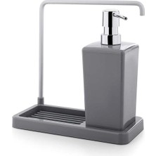 Braventa Collection Mutfak Sıvı Sabunluk, 420 Ml, 21 x 10 x 20 Cm, Gri