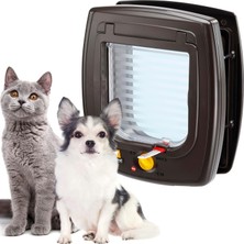 Braventa Collection Swıng 5 Kedi-Köpek KAPISI,KAHVE,13,5X13,7, Standard, Kahverengi