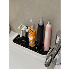 UltraMint Banyo Tezgahı Elektrikli Diş Fırçası ve Başlık Organizer Seti