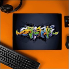 Braventa Collection Grafiti Tasarımlı Tasarımlı 40X30 Mousepad - Mouse Pad - Fare Altlığı
