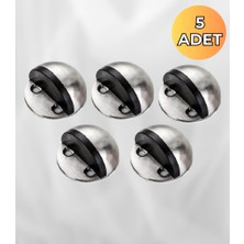 ALMITAL 5 ADET  Çap 4 CM Büyük Yarım Ay Yapışkanlı veya Vidalı Kullanılabilen Kapı Stoperi (TAMPON)