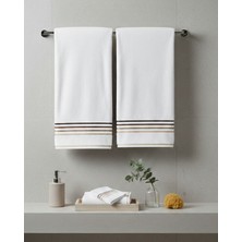 Coton Delux 2’li %100 Pamuk El & Baş Havlusu 50X90 cm – Yumuşak Dokulu, Yüksek Emicilik