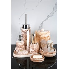 UltraMint Mermer Desenli 11 Parça Banyo Seti, Şık ve Fonksiyonel Dekorasyon