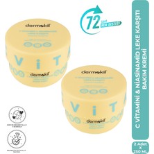 Dermokil C Vitamini & Niasinamid Leke Karşıtı Bakım Kremi 250 ml x 2 Adet