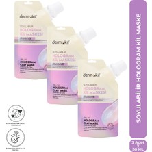 Dermokil Soyulabilir Hologram Kil Maske 50 ml x 3 Adet