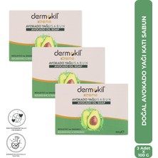 Dermokil Doğal Avokado Yağı Katı Sabun 100 G x 3 Adet