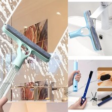 Mucit Home 4’ü 1 Arada Çift Taraflı Çok Amaçlı Cam Temizleme Kazıyıcı ve Silme Fırçası–sprey Şişeli