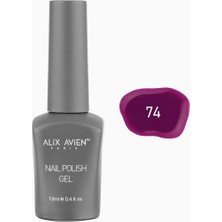 Braventa Collection Alıx Avıen Mor Pembe Kalıcı Oje 74-Yoğun Renk Veren Jel Oje 12 Ml-Nail Uv Gel Polish 74