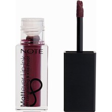 Braventa Collection Note Cosmetics Note Mattever -Ink Mat ve Kalıcı Likit Ruj 16 Plum Queen - Mor