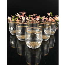 Abka Leopar Desen Yaldızlı 6'lı Kısa Bardak 230CC