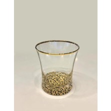 Abka Leopar Desen Yaldızlı Tekli Kısa Bardak 240CC