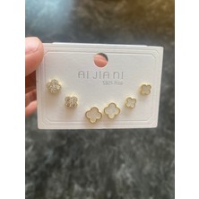 Kadın Çelik Çiçek Küpe