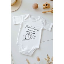 Lilabio %100 Pamuk Babalar Günü Bebek Body Zıbın