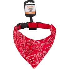 Braventa Collection Bandanalı Tasma 35-50 Cm, Kırmızı