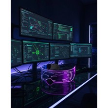 Mey İthalat Bfs Çok Renkli LED Parti Gözlüğü Ergonomik ve Hafif Tasarım