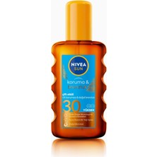 Braventa Collection Sun SPF30 Koruma & Bronzluk Güneş Yağı Spreyi (200 Ml), Doğal Pro-Melanin Özleri ile Doğal Bronzluk,