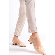 Difolia Kadın Timo Ten Rugan 4 cm Topuklu Ayakkabı