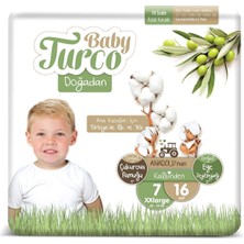 Braventa Collection Baby Turco Doğadan 7 Beden Xxlarge Bebek Bezi (1 x 16 Adet)
