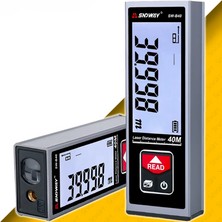 Sevgift SW-B40 Geniş Yatay Göstergeli Metal Lazermetre | 40 Metre | Şarj Edilebilir